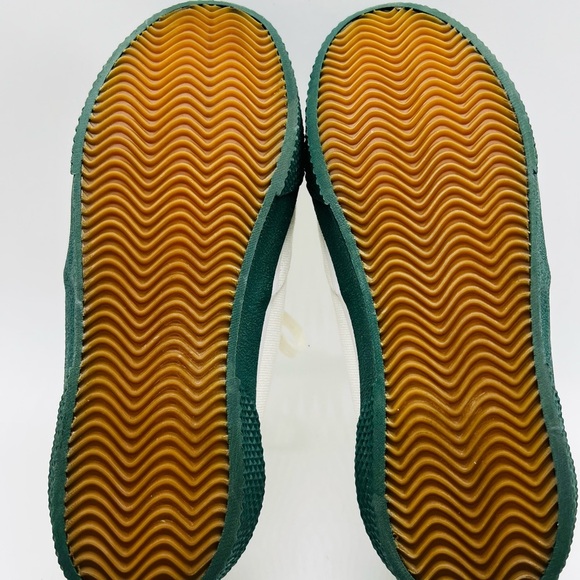 Celine Paris Classic White Canvas Sneakers with Hunter Green soles size 8 - Picture 14 of 15